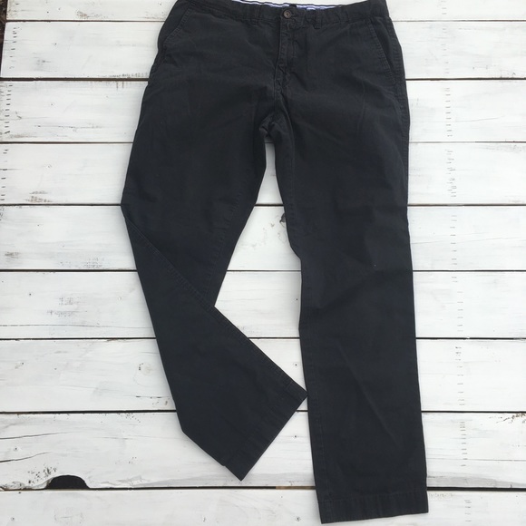 tommy hilfiger black chinos